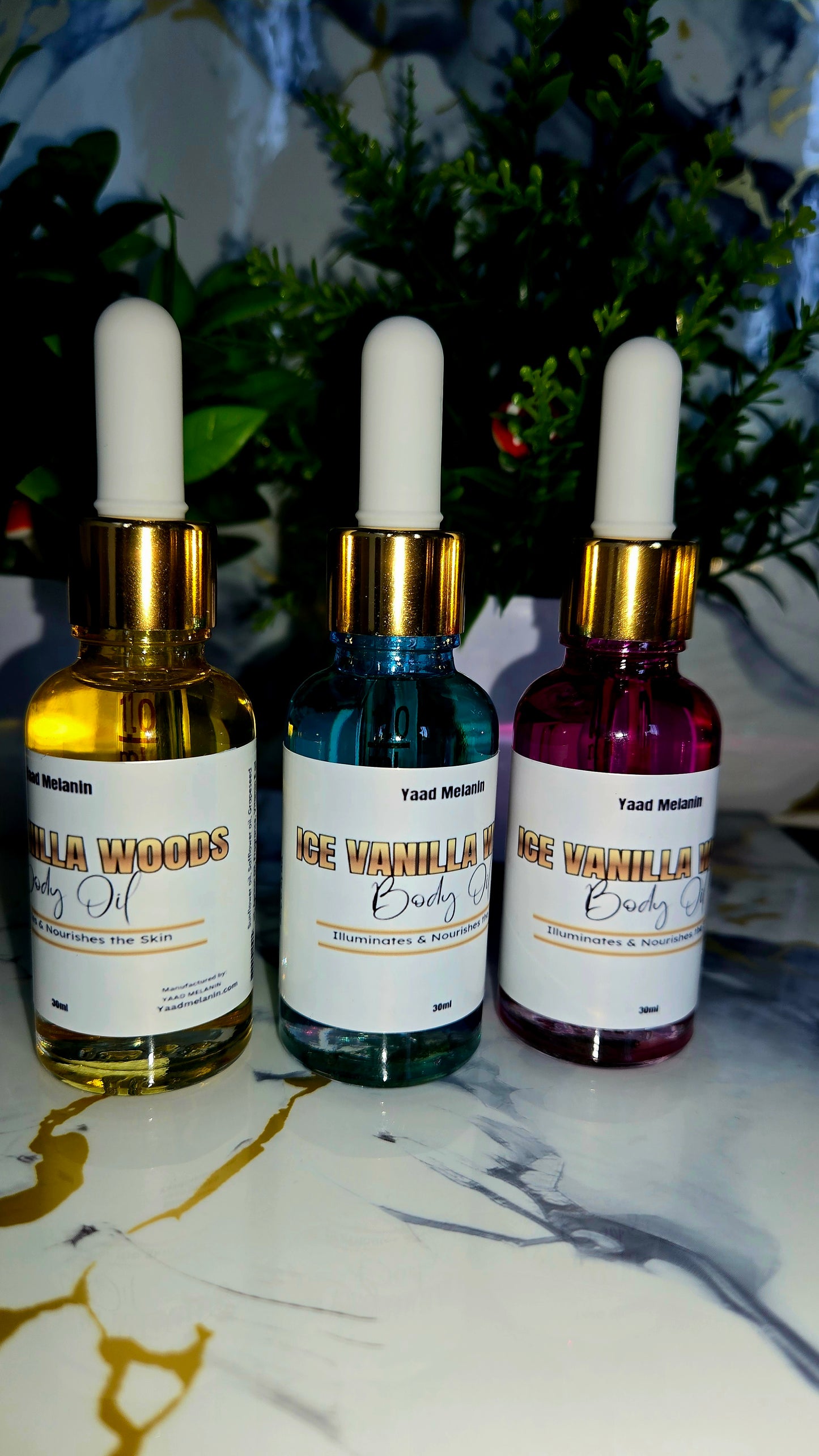 Ice Vanilla Woods Body Oil-Luxury Inspired Scent